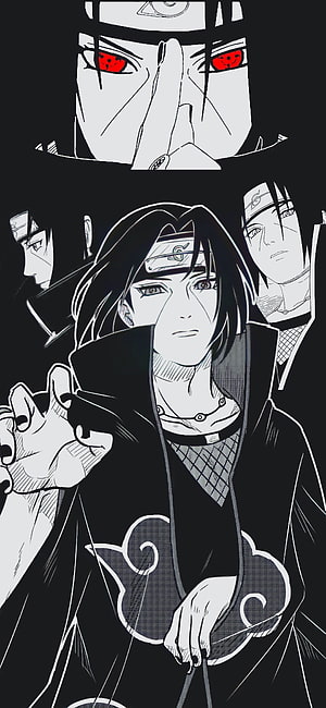 Itachi Uchiha Sharingan Anime Artwork HD phone wallpaper