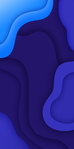 Abstract Blue and Purple Gradient Wallpaper with Smooth Wavy Layers HD phone wallpaper