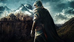Ezio Auditore overlooking Constantinople in Assassin's Creed Revelations HD wallpaper