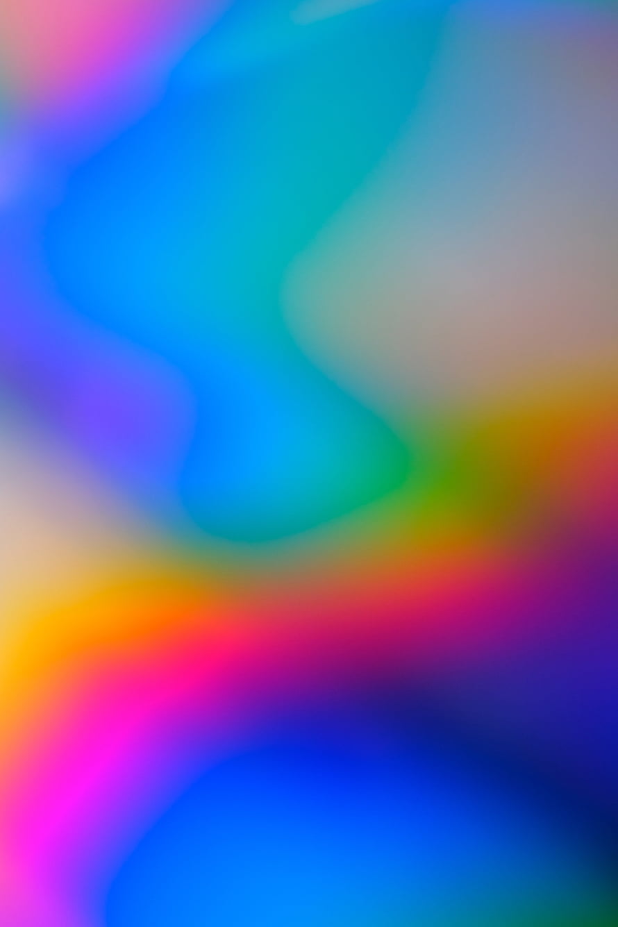 Vibrant Iridescent Abstract Gradient with Soft Blurred Color Blends HD phone wallpaper