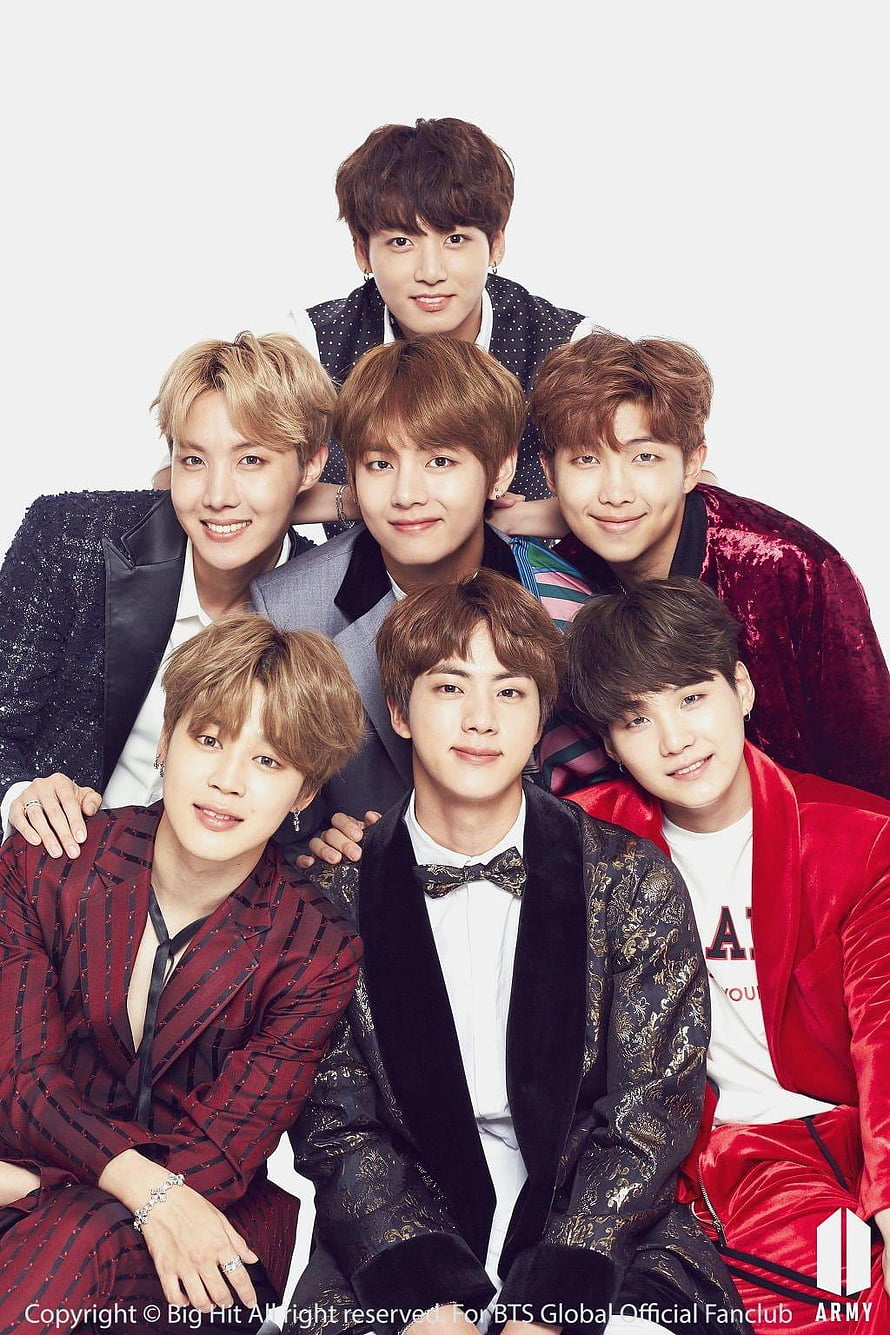 BTS Group Portrait in Stylish Suits and Velvet Jackets HD phone wallpaper