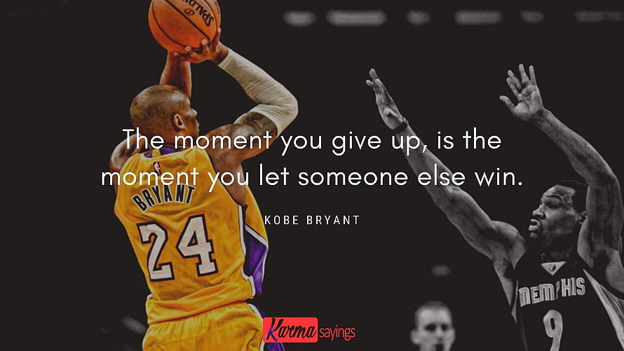 Kobe Bryant Lakers 24 Motivational Quote Basketball Action Wallpaper HD wallpaper
