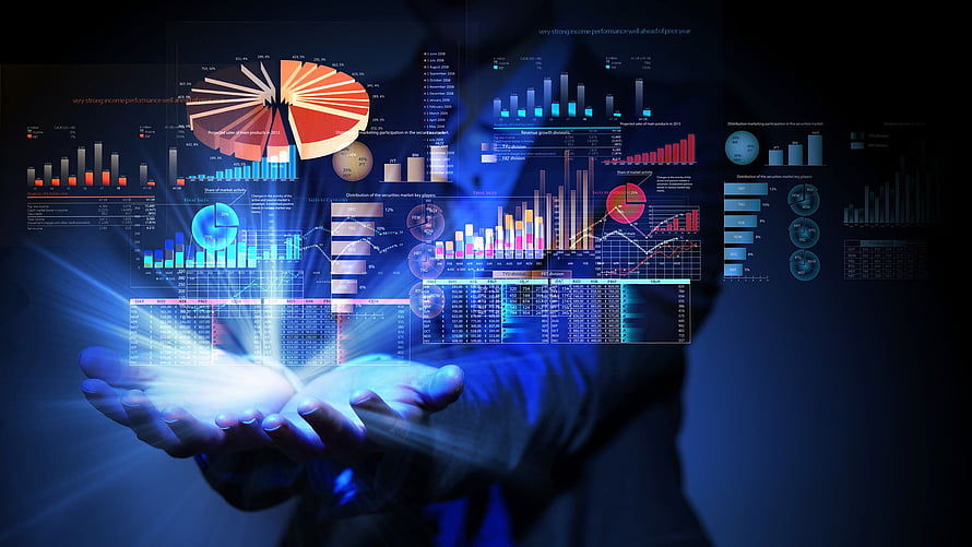Businessman Holding Futuristic Holographic Data Charts And Analytics Dashboard, To Know More About Trading In General Or Forex Trading - Data HD wallpaper