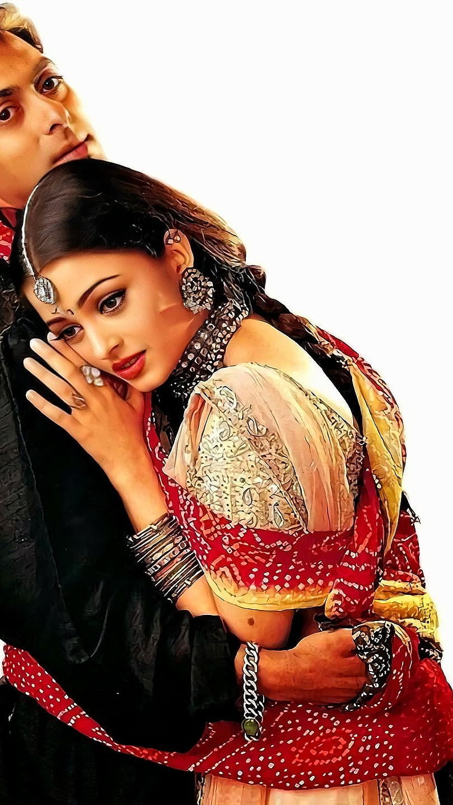 Aishwarya Rai and Salman Khan in Traditional Indian Attire, DCS, salman khan, aishwarya rai HD phone wallpaper