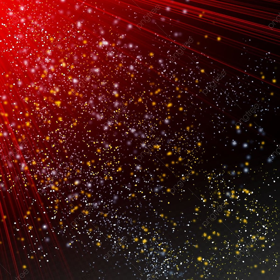 Vibrant Red Light Rays and Golden Bokeh Particles on Dark Background HD phone wallpaper
