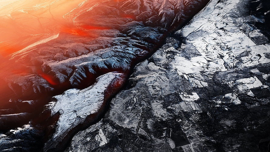 Molten Lava Flow Over Cooled Black Basalt Rock Texture HD wallpaper