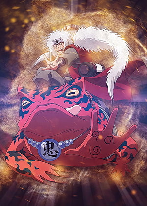Tobirama Senju riding Gamabunta anime wallpaper HD phone wallpaper