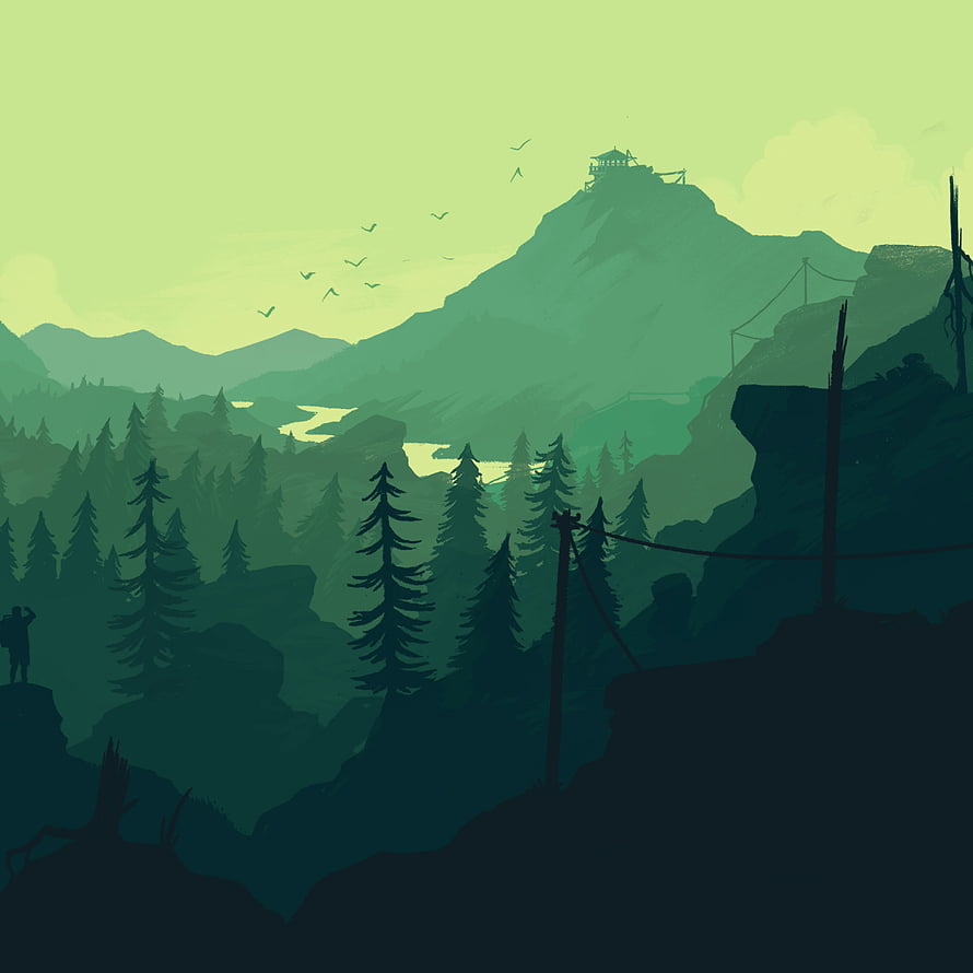 Serene Green Mountain Landscape With Pine Forest And Distant Cabin HD phone wallpaper