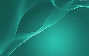 Elegant Sea Green Abstract Waves with Soft Translucent Ribbons and Minimalist Flowing Design HD wallpaper