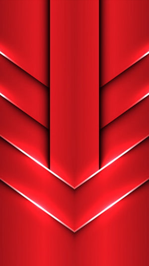 Abstract Red Geometric Chevron Pattern With Glossy Highlights HD phone wallpaper