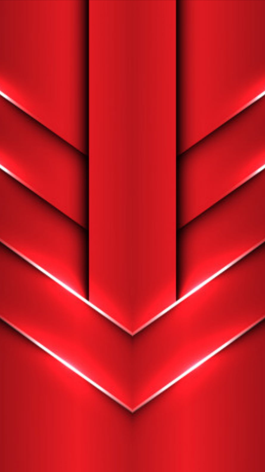 Abstract Red Geometric Chevron Pattern With Glossy Highlights HD phone wallpaper