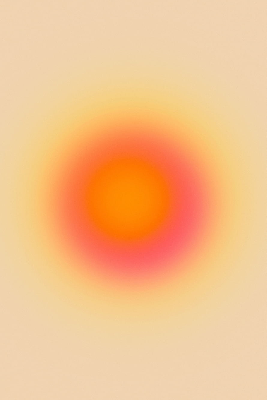 Soft Orange Aura Glow on Warm Beige Background Minimalist Abstract Art HD phone wallpaper