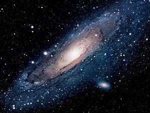 Andromeda Galaxy Deep Space View with Star Fields and Nebulae HD wallpaper