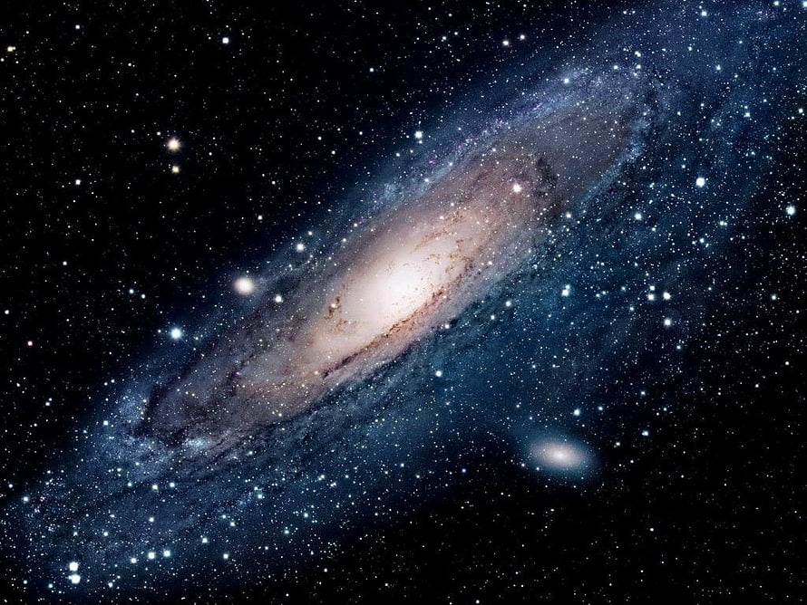 Andromeda Galaxy Deep Space View with Star Fields and Nebulae HD wallpaper