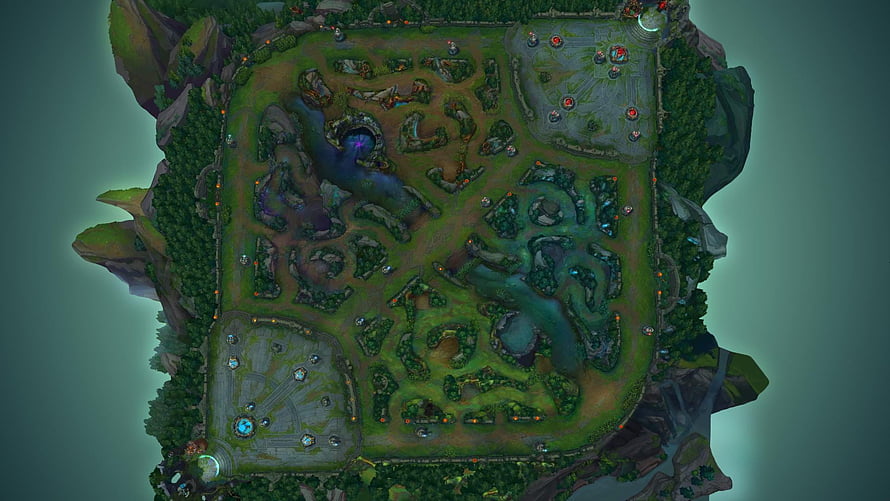 Summoner's Rift Map Overview from League of Legends HD wallpaper