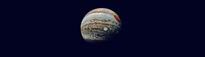 NASA's Latest View of Jupiter: Gas Giant with Great Red Spot Against Deep Space HD wallpaper