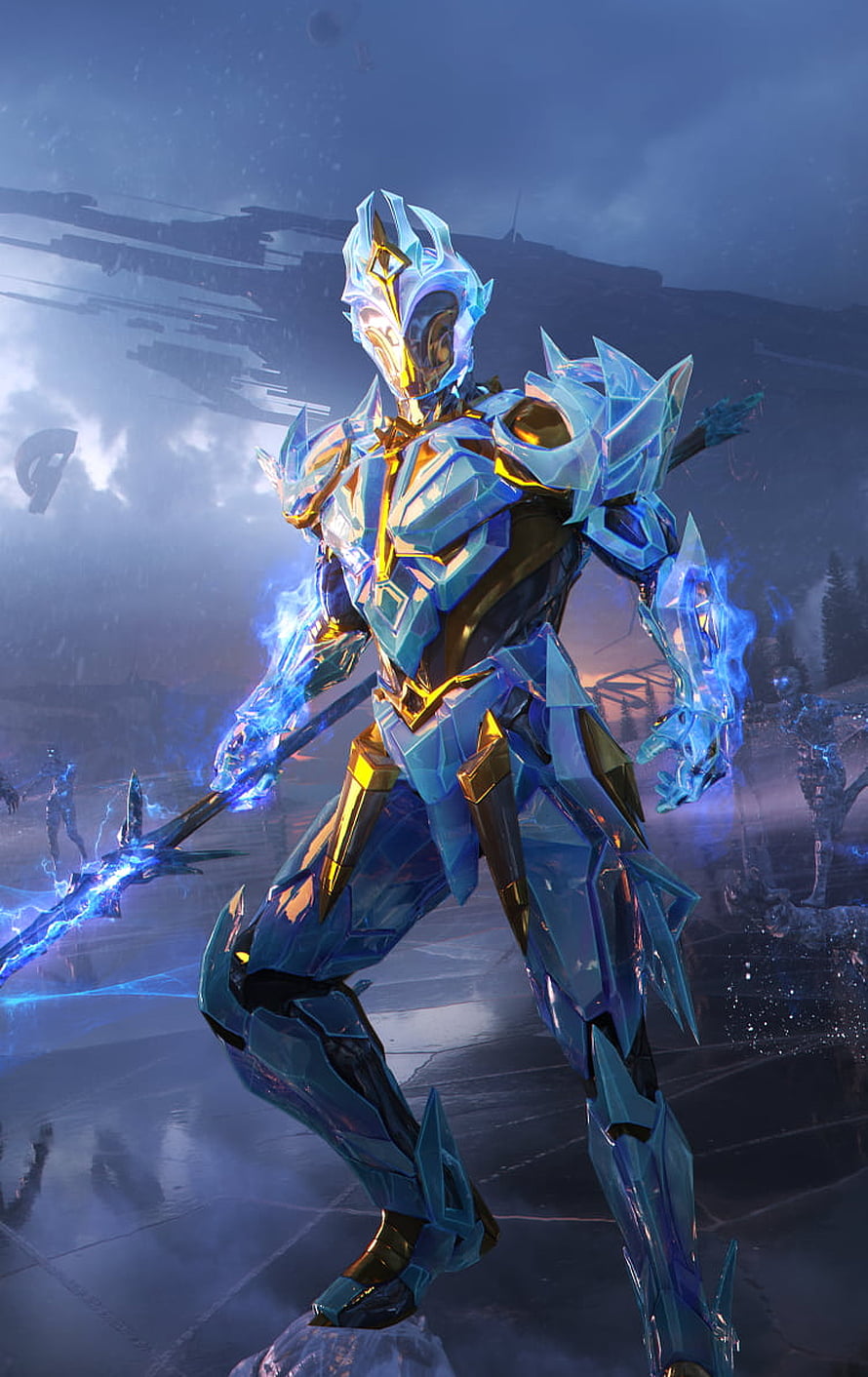 Valorant Ice King Jett Skin Character Art HD phone wallpaper