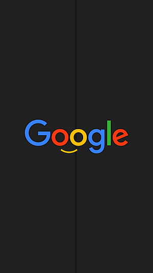 Google Logo on Dark Background Minimalist Branding Design HD phone wallpaper