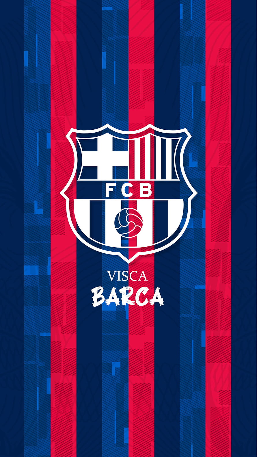 FC Barcelona Visca Barca Logo Wallpaper Blue and Red Stripes HD phone wallpaper