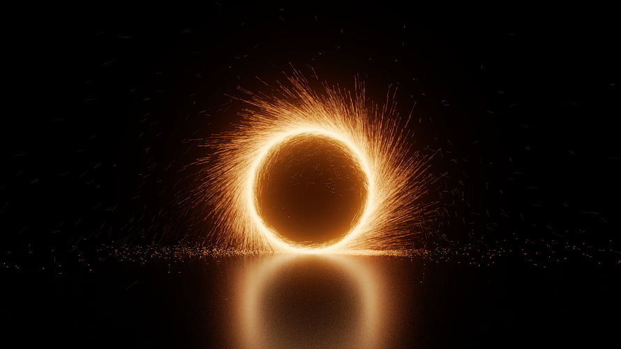 Doctor Strange Portal with Golden Energy Ring and Dark Reflection HD wallpaper