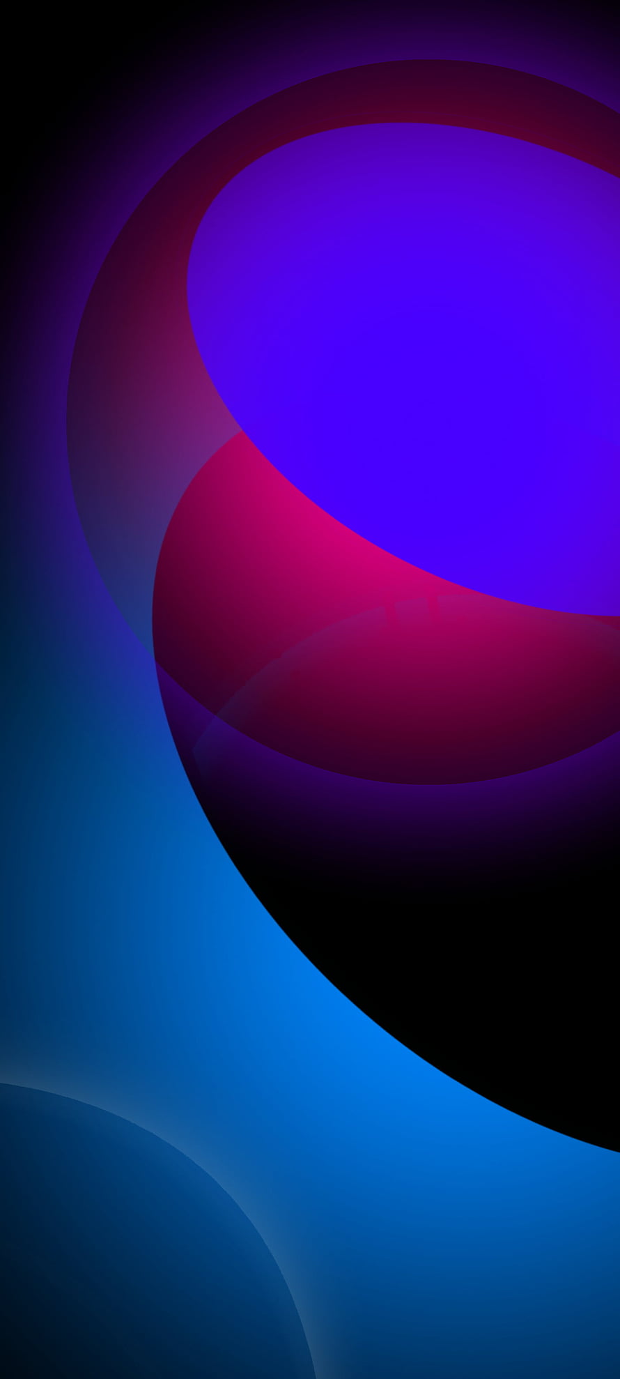 Abstract Gradient Wallpaper With Overlapping Blue And Purple Circles HD phone wallpaper