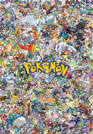 Pokemon All Monsters Collage Wallpaper HD phone wallpaper