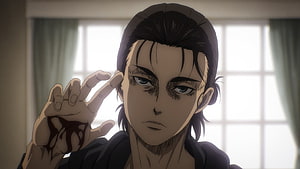 Yoshihiro Hanayama from Great Pretender anime character portrait with hand gesture HD wallpaper