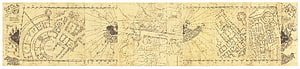 Vintage Parchment Map of Hogwarts Castle and Surrounding Grounds HD wallpaper
