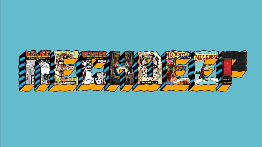 Neck Deep Album Artwork Collage Typography Design HD wallpaper