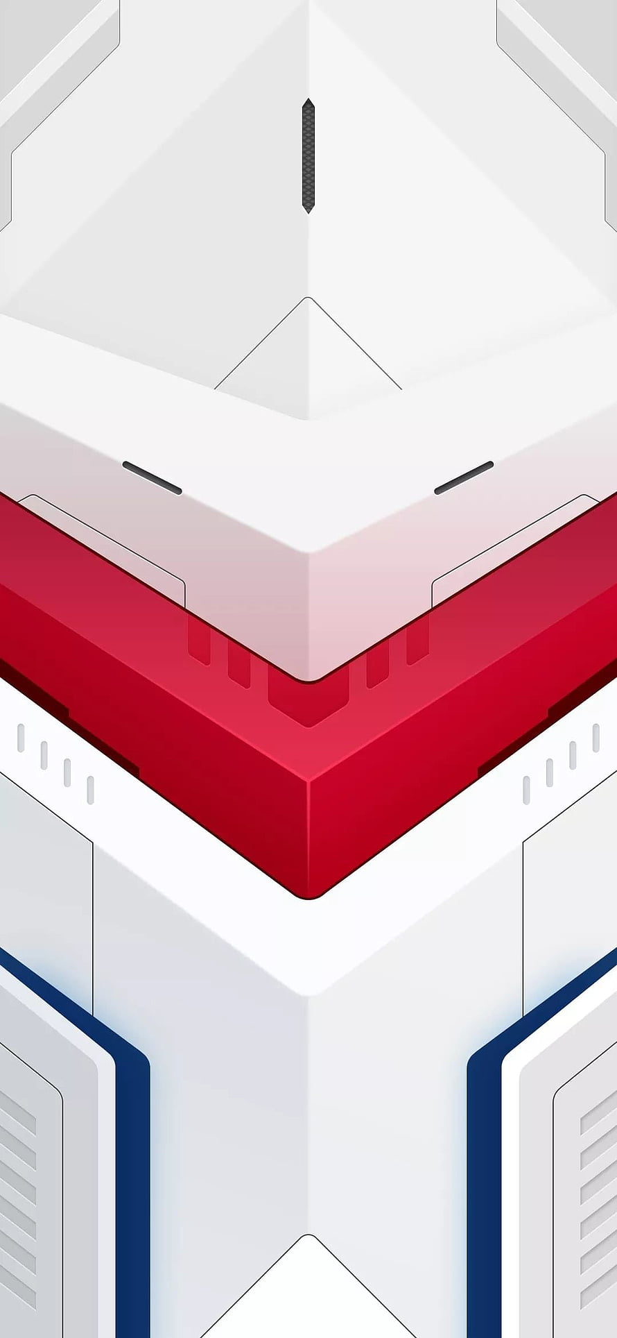 Gundam Edition Smartphone Design with Red and Blue Accents HD phone wallpaper