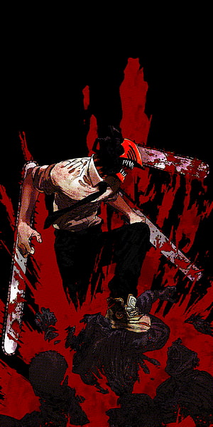 Chainsaw Man Denji Transformation Anime Wallpaper, Volume 1 cover OLED edit - ChainsawMan. Chainsaw, Man , Anime, Chainsaw Man Manga HD phone wallpaper