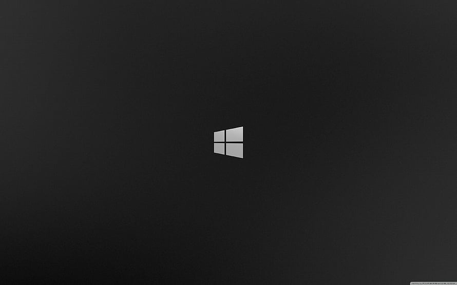 Minimalist Windows 10 Logo on Dark Background HD wallpaper