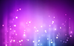 Vibrant Purple and Blue Gradient with Floating Light Particles and Soft Bokeh Glow HD wallpaper