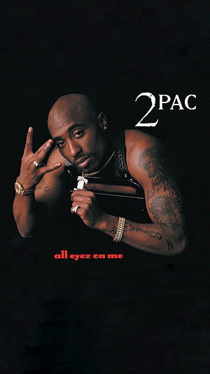 Tupac Shakur All Eyez On Me Album Cover Portrait HD phone wallpaper