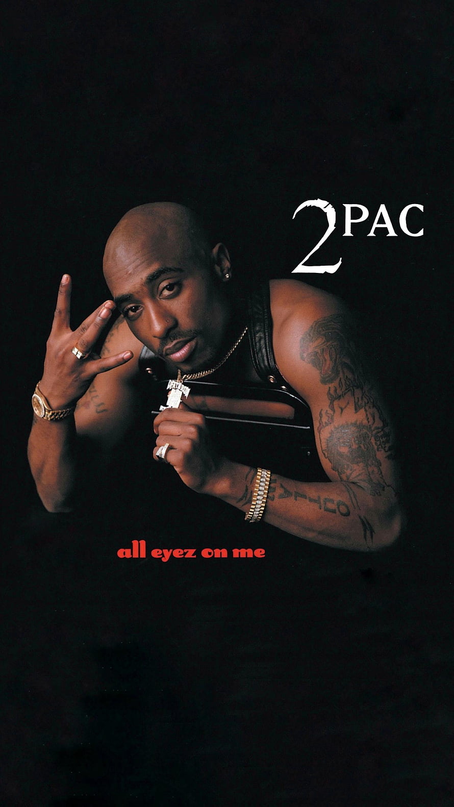 Tupac Shakur All Eyez On Me Album Cover Portrait HD phone wallpaper