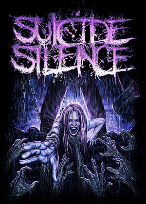 Suicide Silence Heavy Metal Poster Art with Screaming Woman and Reaching Hands, 18jannic53 on Metal. Metal posters art, Metallica art, Heavy metal art, Suicide Silence HD phone wallpaper