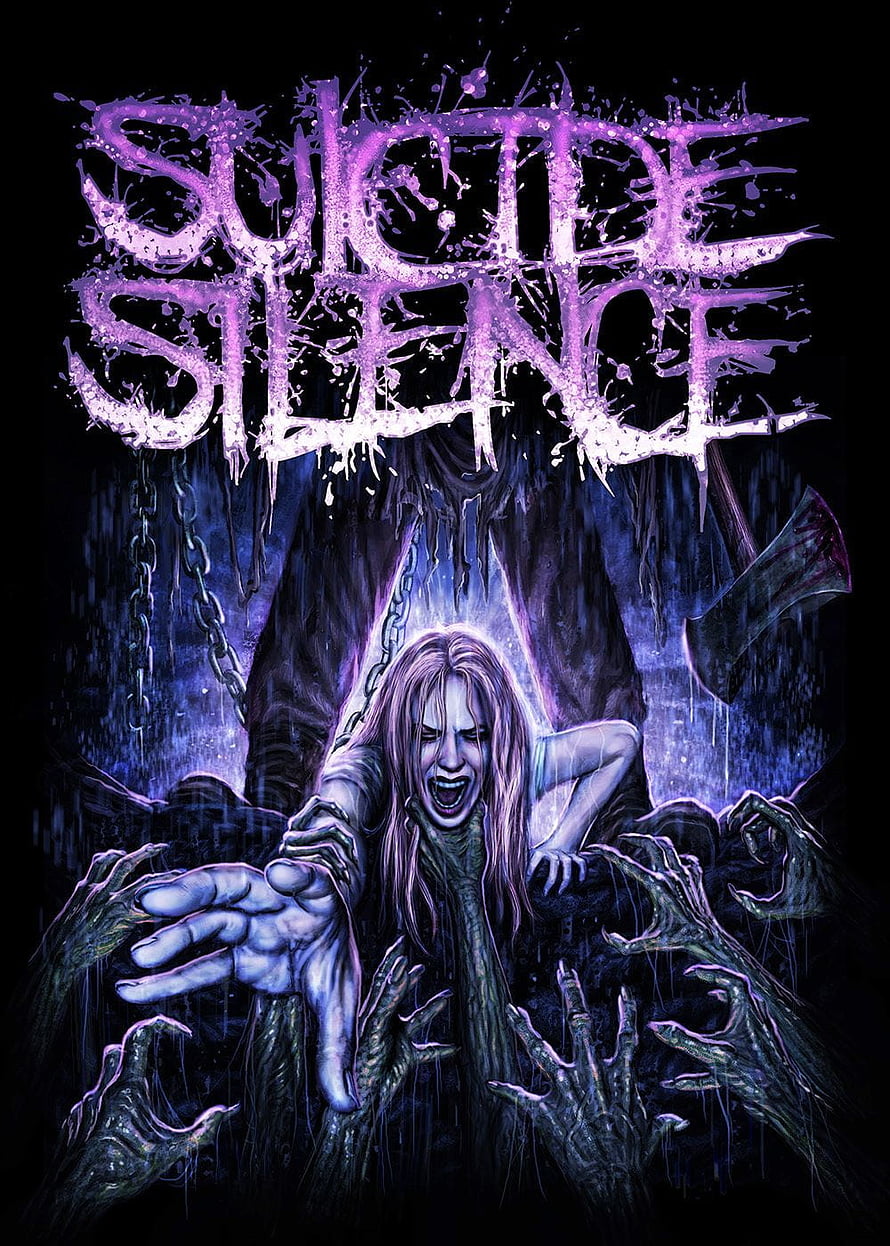 Suicide Silence Heavy Metal Poster Art with Screaming Woman and Reaching Hands, 18jannic53 on Metal. Metal posters art, Metallica art, Heavy metal art, Suicide Silence HD phone wallpaper