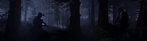Call of Duty Modern Warfare Soldiers in Dark Misty Forest HD wallpaper