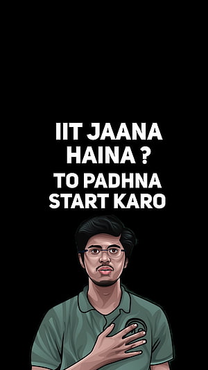 Motivational Study Quote Illustration with Young Man in Green Shirt, IIT Motivation HD phone wallpaper