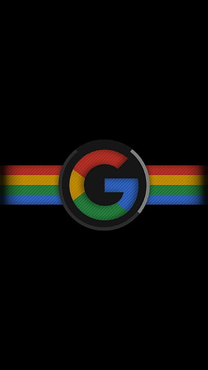 Google Chrome Rainbow Pride Logo on Black Background HD phone wallpaper