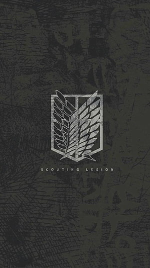 Attack on Titan Scouting Legion Wings of Freedom Emblem Wallpaper HD phone wallpaper