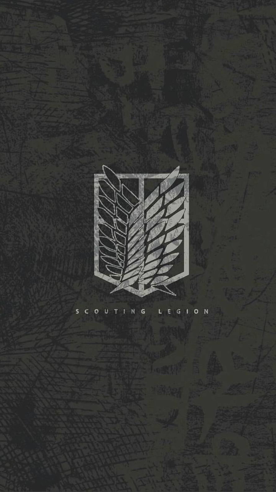 Attack on Titan Scouting Legion Wings of Freedom Emblem Wallpaper HD phone wallpaper