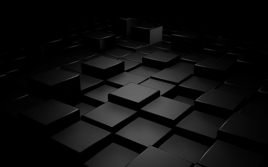 Abstract Dark 3D Geometric Cubes Pattern Wallpaper HD wallpaper