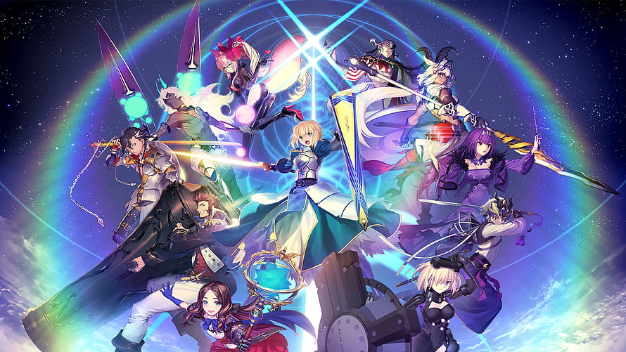 Fate Grand Order Ensemble of Servants in Cosmic Battle Formation HD wallpaper