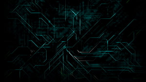 Abstract Blue Circuit Board Technology Background HD wallpaper