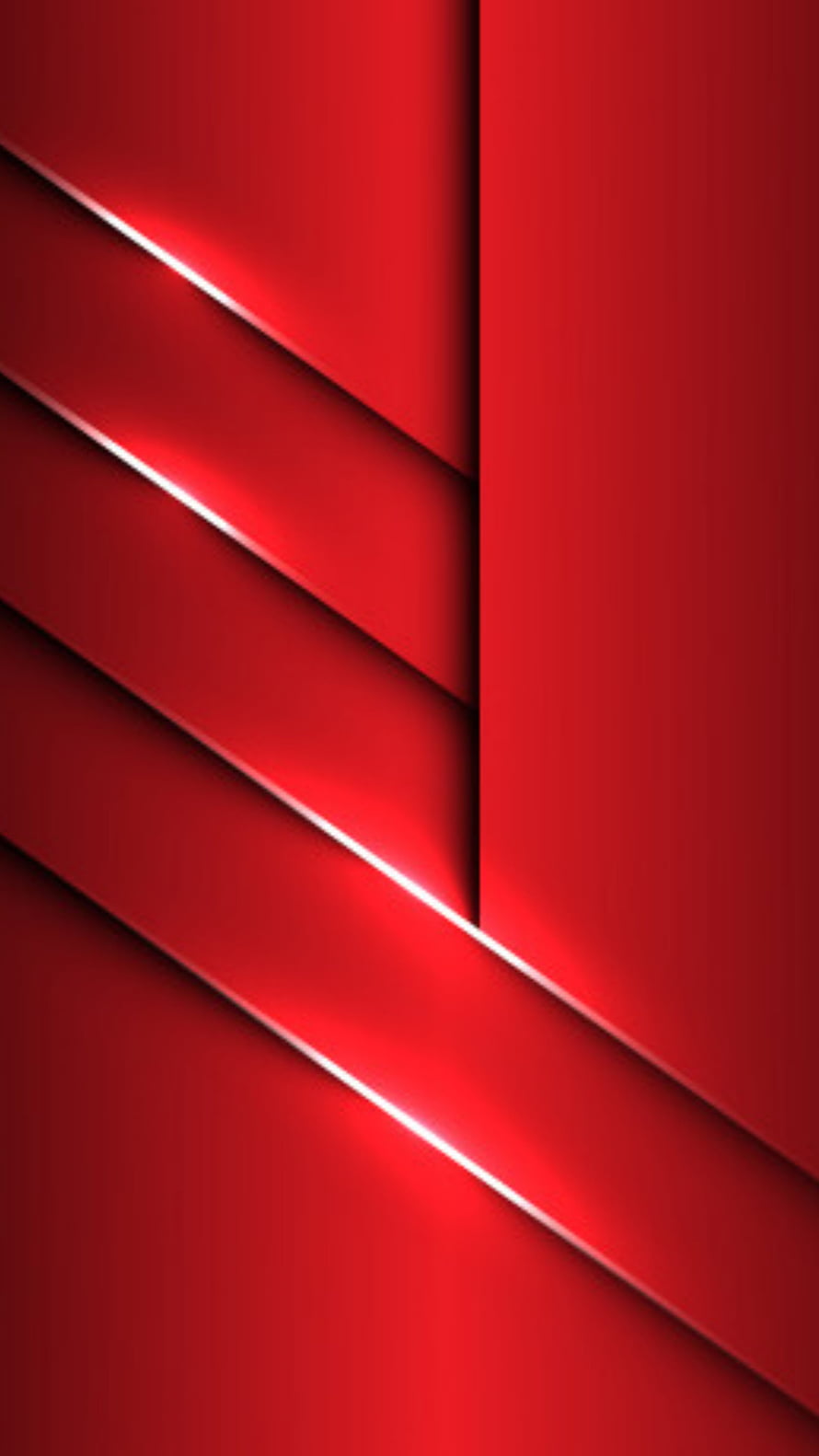 Abstract Red Geometric Design with Glowing Diagonal Lines and Layered 3D Depth HD phone wallpaper