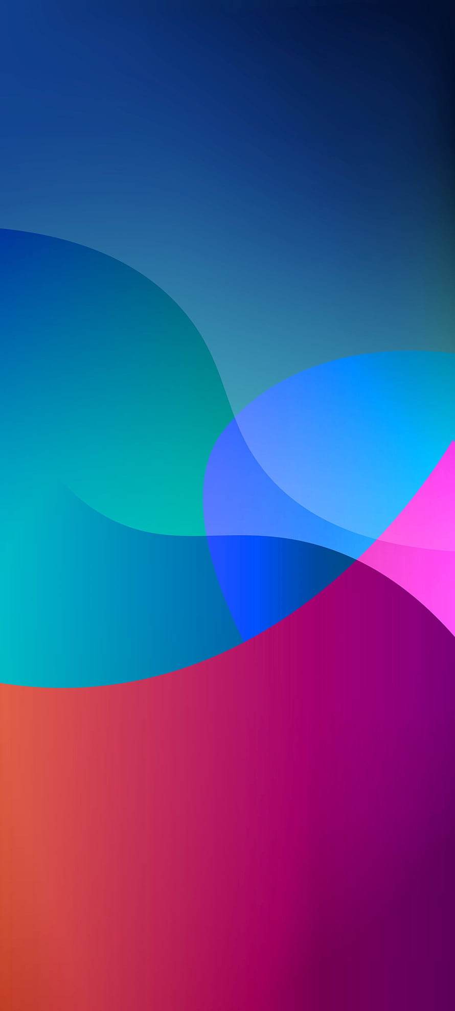 Vibrant Abstract Gradient Waves in Teal, Blue, and Magenta for Mobile Screens HD phone wallpaper