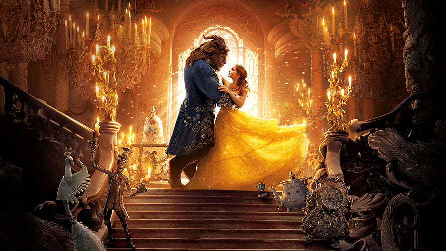 Beauty and the Beast Walt Disney Live Action Movie Poster HD wallpaper