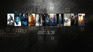 2013 Video Game Releases Collage Wallpaper Featuring Popular Franchises and Characters HD wallpaper