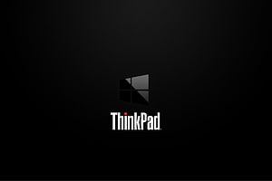 ThinkPad Minimalist Black Logo Wallpaper with Subtle Diagonal Texture HD wallpaper